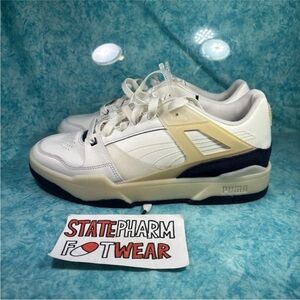 Puma Slipstream Men’s White Beige Chunky Low Top Leather Shoes Size 12